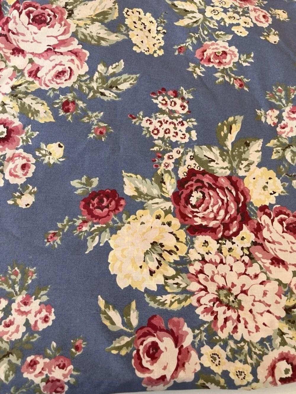 Eddie Bauer Home Heritage Roses Blue Duvet Cover  TWIN